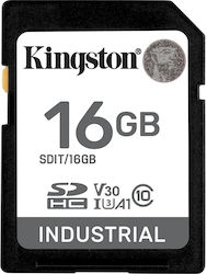 Kingston Industrial SDHC 16GB Klasse 10 U1 V10 A1 UHS-I