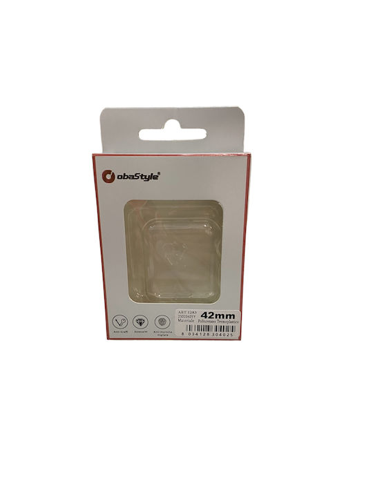ObaStyle Carcasă de Plastic cu Sticlă în culoarea Transparent pentru Apple Watch 42mm