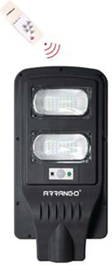 Arrango Street Solar Light 60W with Motion Sensor, Photocell and Remote Control IP65