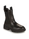 Tamaris Leather Women's Ankle Boots with Medium Heel Black