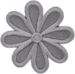 Gray Sewing Iron-On Patch