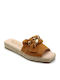 Women's Flat Sandals in Brown Color