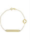 Ortaxidis Kids Bracelet ID from Gold 9K with Figure