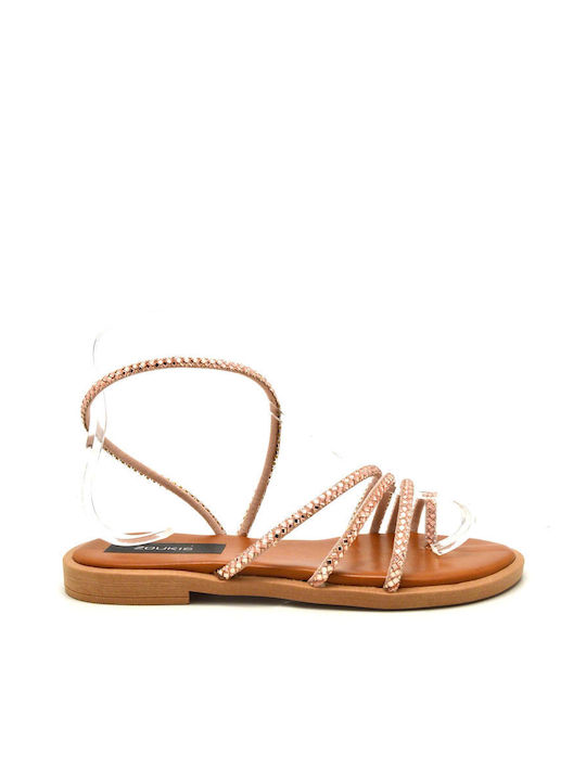 ZOUKIS DONNA WOMEN'S SANDALS WOMEN'S 746 COPPER/MIRROR