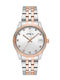 DAS.4 Herrenuhr Batterie mit Rose Gold Metallarmband
