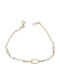 Mentzos Kinderarmband Kette aus Gold 9K mit Steine