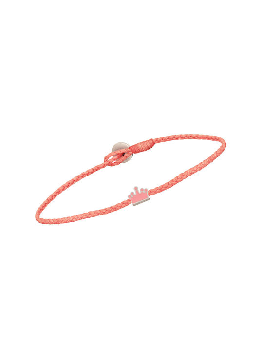 Kids Cord Bracelet with Crown for Girl 013245