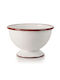 Ibili Serving Bowl Round Enamel White with Diameter 12cm