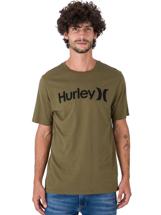 Hurley T-shirt Bărbătesc cu Mânecă Scurtă Kaki
