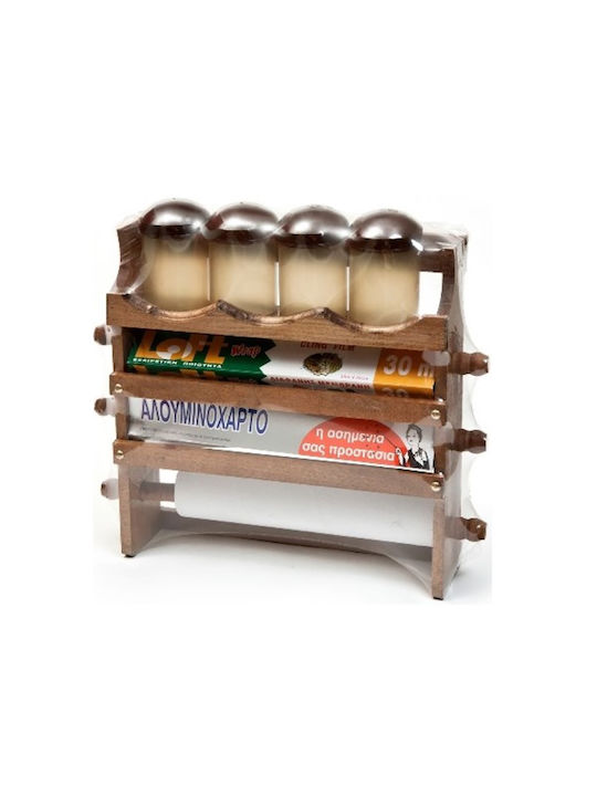 Homestyle Wooden Roll Dispenser Brown 40x12x12cm 5201439106614