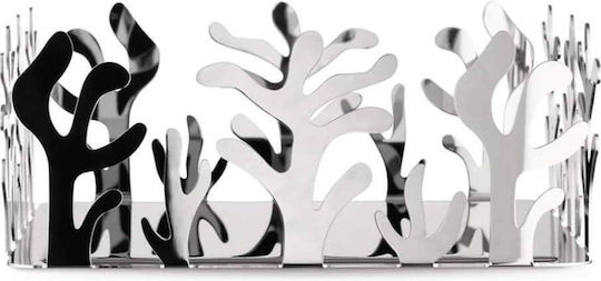 Alessi Metallischer Papiertuch- und Serviettenhalter Grau 20.5x20.5x8.3cm ESI18 Alessi Metallischer Papiertuch- und Serviettenhalter Grau 20.5x20.5x8.3cm ESI18