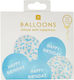 Set of 5 Balloons Latex Blue Birthday-Celebration