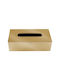 Bronze Art Metallic Tissue Holder Silver 25x13x8cm 57Z8-41