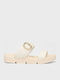 Women's Flat Sandals Anatomic in Beige Color