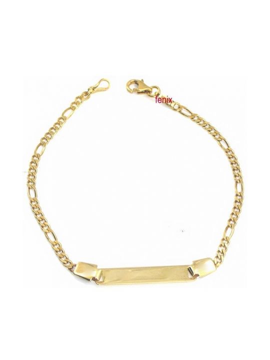 Kids Gold ID Bracelet 14K for Girl