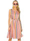 Summer Mini Dress for Wedding - Christening Fuchsia