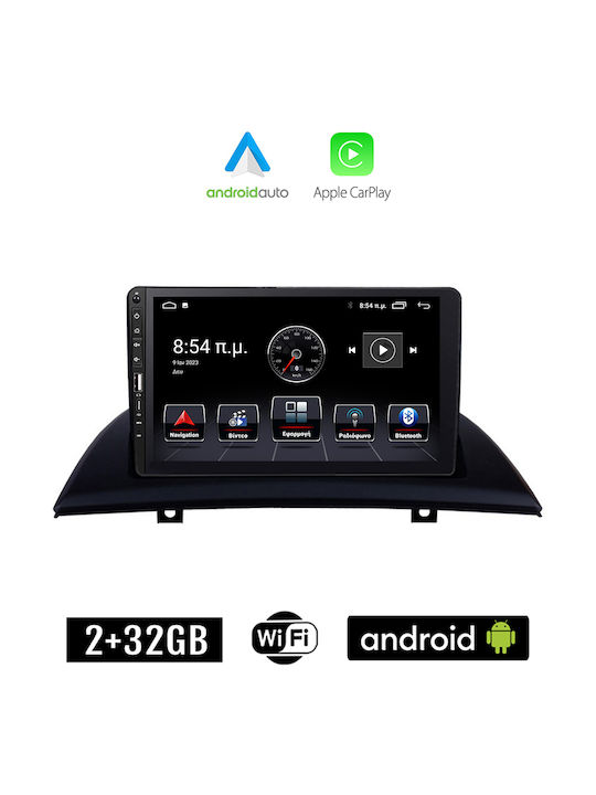 Kirosiwa Car Audio System for BMW X3 (E83) / X3 2003-2010 (Bluetooth/USB/WiFi/GPS/Apple-Carplay/Android-Auto) with Touch Screen 9"