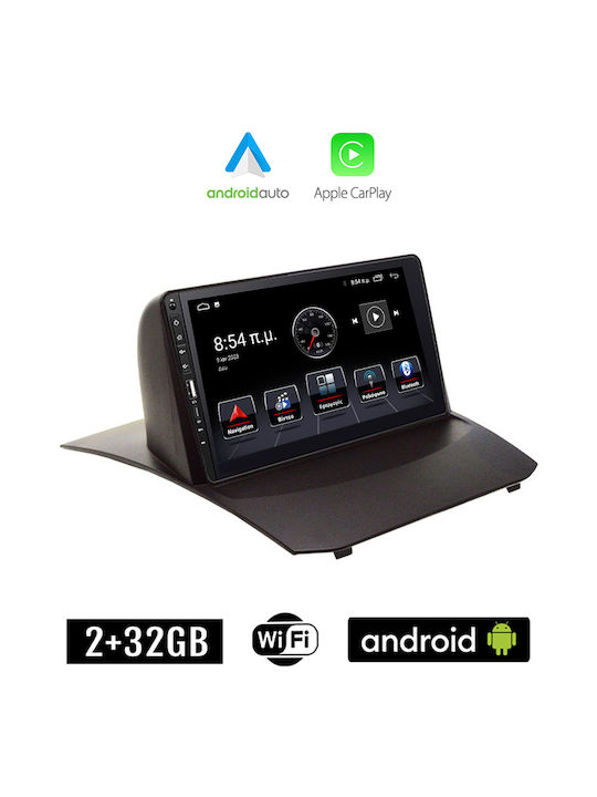 Kirosiwa Sistem Audio Auto pentru Ford Fiesta 2010-2018 (Bluetooth/USB/WiFi/GPS/Apple-Carplay/Android-Auto) cu Ecran Tactil 9"