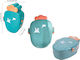 Zmart Imports Carrot Plastic Kids' Food Container Multicolour