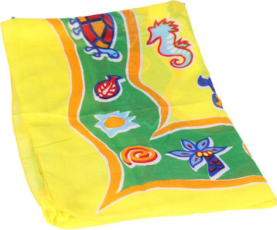 Rima Beachwear Kids Beach Towel Yellow 115x85cm