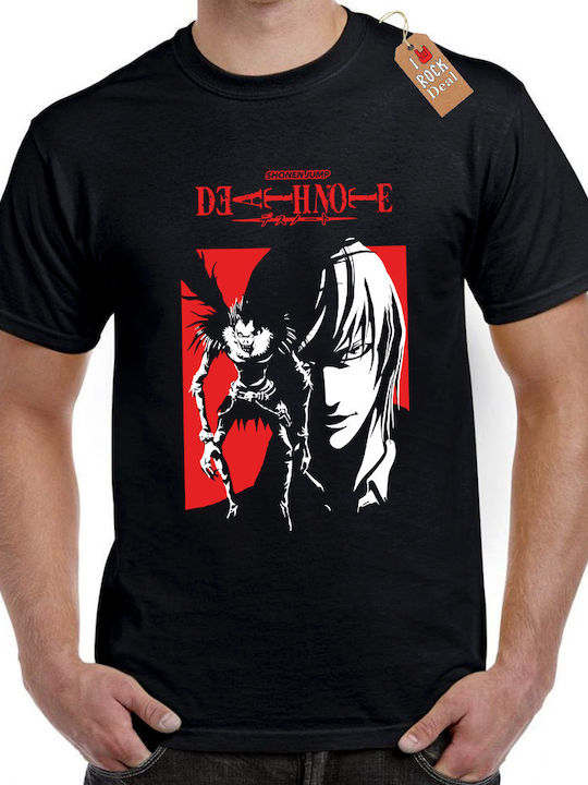 Rock Deal T-shirt Death Note σε Μαύρο χρώμα