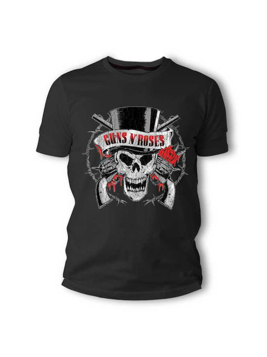 Frisky T-shirt Guns N' Roses σε Μαύρο χρώμα