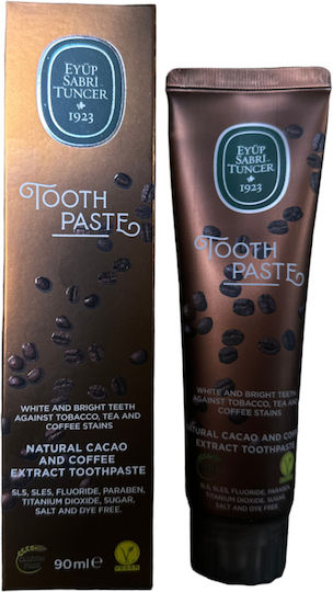 Eyup Sabri Natural Cacao & Coffee Pastă de dinți Fără fluor pentru Albire 90ml