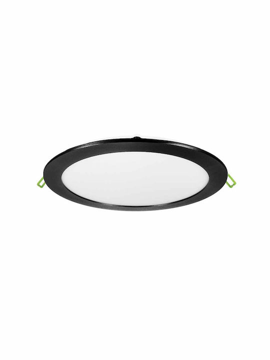Vivalux Rotund Încastrat Panou LED Putere 18W cu Alb Natural Lumini 22.3x22.3cm.