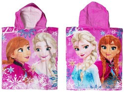 Dimcol Kids Beach Poncho Frozen Fuchsia