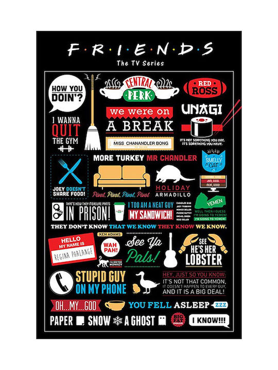 Poster Friends Central Perk Brick 91,5x61cm
