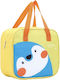 Pinguin Schulische Isothermische Hand-Lunch-Tasche Gelb