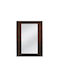 Liberta Woody Wall Mirror with Brown Wooden Frame 110x70cm 1pcs