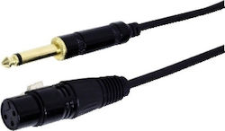 GBC XLR female - 6.3mm male 3m 14.1701.53