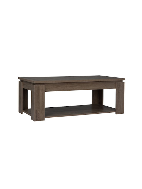 Neo Rectangular Wooden Coffee Table Walnut L120xW60xH45cm