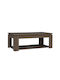 Neo Rectangular Wooden Coffee Table Walnut L120xW60xH45cm