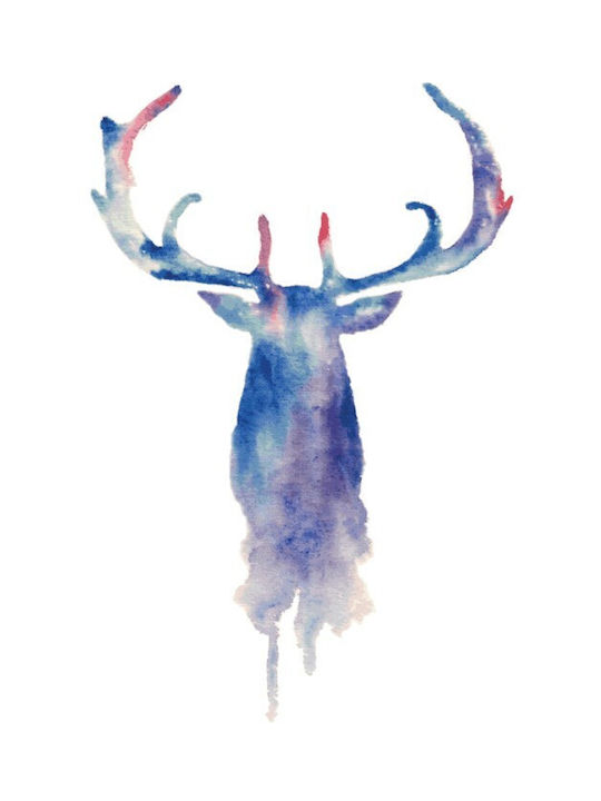 Walls Poster Purple Deer Watercolor 15x20cm