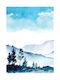 Walls Afiș Peisaj cu munți 15x20cm