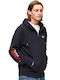 Superdry Men's Sweatshirt Jacket with Hood Navy Blue