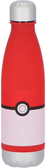 Kids Licensing Pokemon Παιδικό Παγούρι Πλαστικό με Βιδωτό Καπάκι Non Spill Κόκκινο 650ml