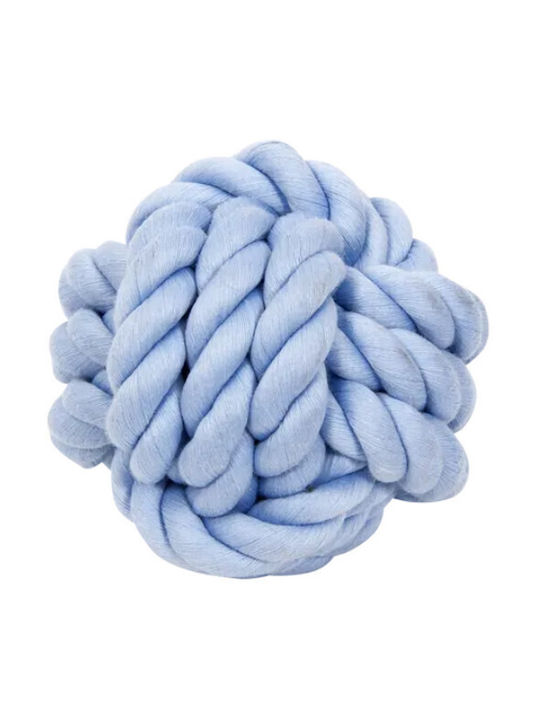 Nobleza Cotton Rope Текстилна Топка Играчка За Кучета 6.3см Светлосиня