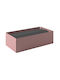 Pam & Co Χαρτοπετσετοθήκη Μεταλλική Ροζ 25x25x7.5cm 121-303