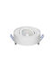 Orno Round Metallic Recessed Spot with Socket GU10 White 9.6x9.6cm. 1pcs