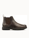 Coffee Spherica Leather Chelsea Boots Anatomical Coffee