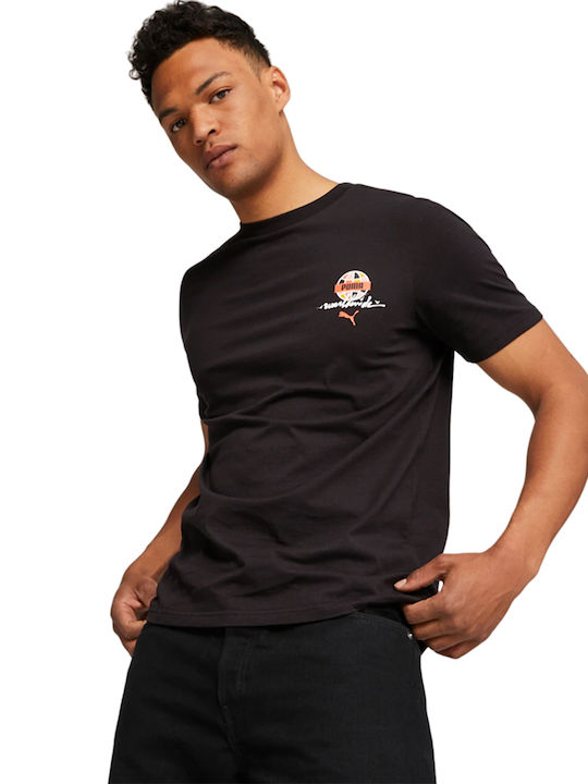 Puma Men's Short Sleeve T-shirt Black