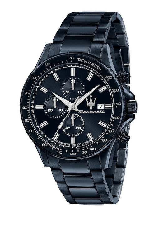 Maserati Herrenuhr 44mm Chronograph Batterie mi...