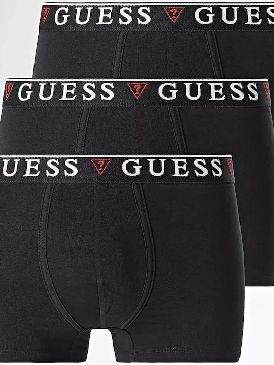 Guess Ανδρικά Μποξεράκια Μαύρα 3Pack