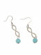 Kostibas Fashion Earrings made of Steel Gold Plated with Stones