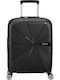 American Tourister Starvibe Cabin Travel Suitcase Hard Black with 4 Wheels Height 55cm 146370-1041