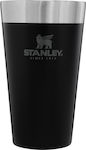 Stanley Stacking Pint Bottle Thermos Stainless Steel BPA Free Black 470ml