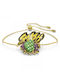 Swarovski Women's Chain Bracelet Made of Gold Plated Steel 24cm